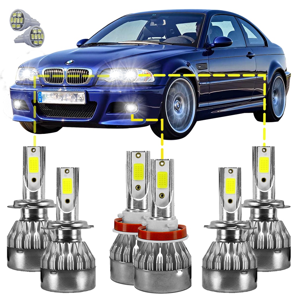 Kit Ultra Led Bmw 330i/20/25/28/40/x1/x3 02/19 20000lm 6500k em Oferta na Shopee