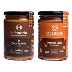Kit Doce De Leite Tradicional + Doce De Leite Com Café Doce Com Coco Queimado 420g