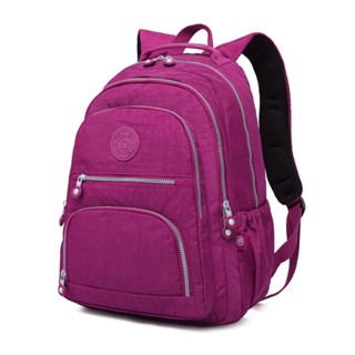 Bolsa Escolar Para Adolescentes Mochila De Grande Capacidade Meninas Roxa À Prova D