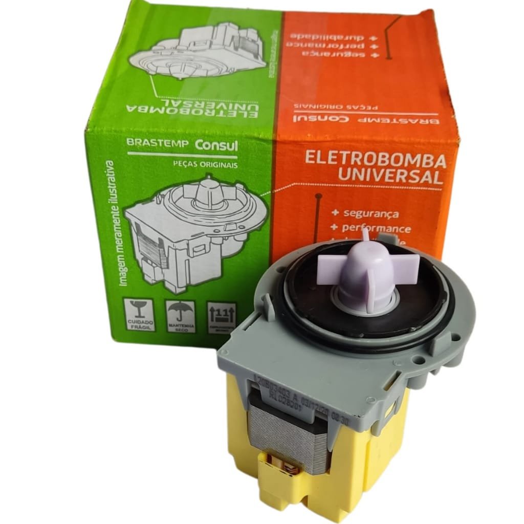 Eletrobomba de Drenagem Original Lavadora Consul/Brastemp 110V