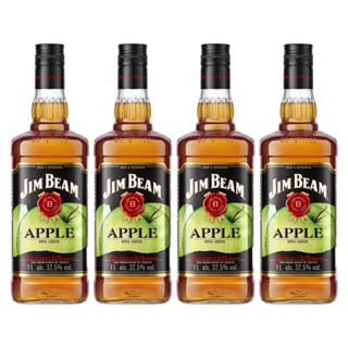 KIT 04 WHISKEY JIM BEAM APPLE 1000ML