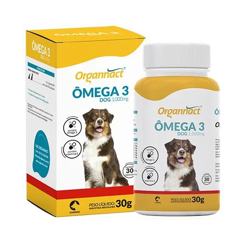 Suplemento Vitamínico para Cachorro Ômega 3 Dog 1000mg - Pets