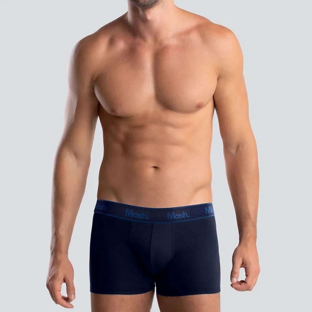 Cueca Boxer Cotton Mash Masculina Cós Elástico em Oferta na Shopee