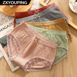 ZXYOUPING Kit4/1 Calcinha Graphene Japonesa Feminina Sem Costura Algodão De Cintura Alta Kit De Roupa Interior Confortável em Oferta na Shopee