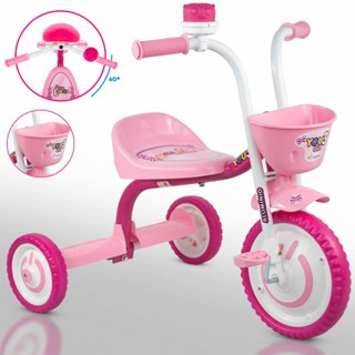 Triciclo Velotrol YOU 3 Menina Girl Rosa/Branco - NATHOR