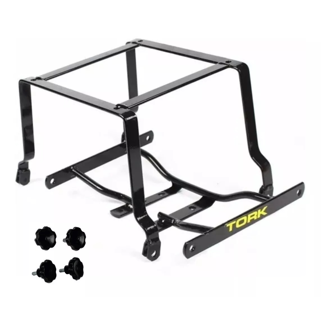 Suporte Bau 80 Litros Motoboy TORK Titan 150 2009-13 / FAN 125 2009-13 Removivel e Desmontável em Oferta na Shopee