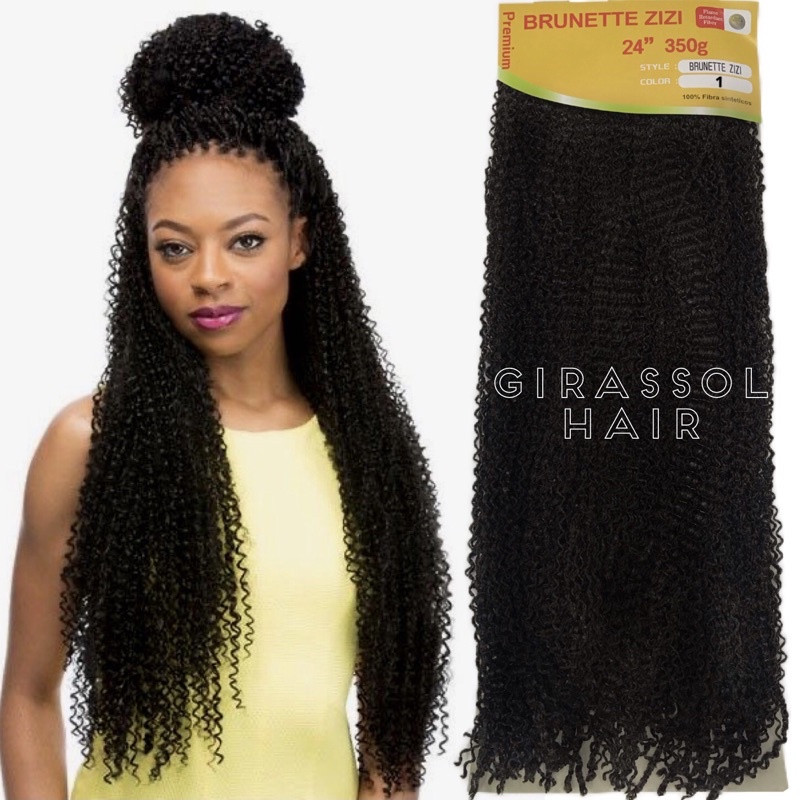 Cabelo Micro Zizi Pacotão 320g Miojinho Kanecalon Cor 1 PRETO