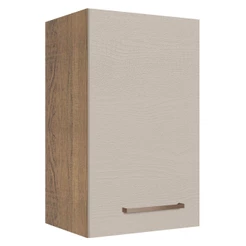 Armário de Cozinha Aéreo 40 cm 1 Porta Rustic/Crema Agata Madesa