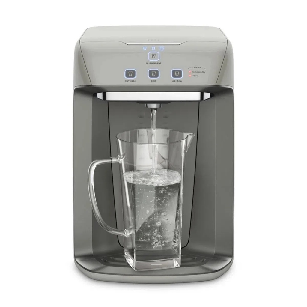 Purificador de Água Elétrico Electrolux Gelada Fria Natural Elétrico Luz UV Prata (PA31G)