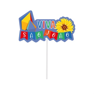 Topo de Bolo - Noite de São João - 1 unidade - Cromus - Rizzo em Oferta na Shopee