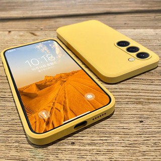 S23 S22 Ultra Plus Estojo Quadrado De Silicone Líquido Para Telefone Samsung Galaxy S23Plus S23Ultra Capa Traseira Macia