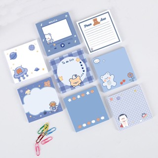 Coréia Cute Soft Bear Sticky Notes ins Style Student Note Plano De Lista De Papel De Notas Fofas Pode Colar Mensagem
