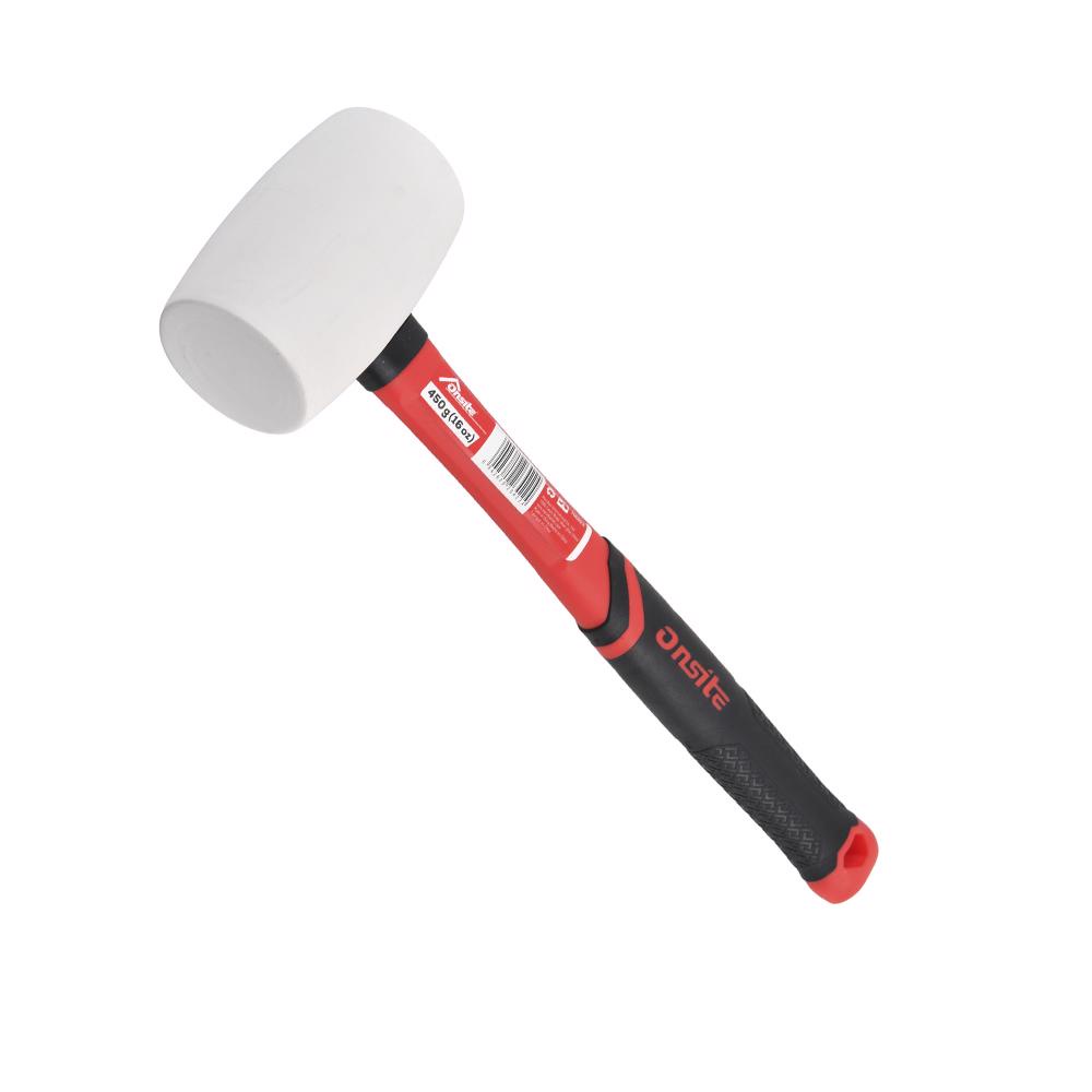Martelo de Borracha Com Cabo em Fibra de Vidro 450g (706823) - Onsite em Oferta na Shopee