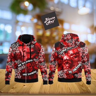 Blusa de Agasalho Moletom Chora Agora Ri Depois Vermelho Coringa QB43 em Oferta na Shopee