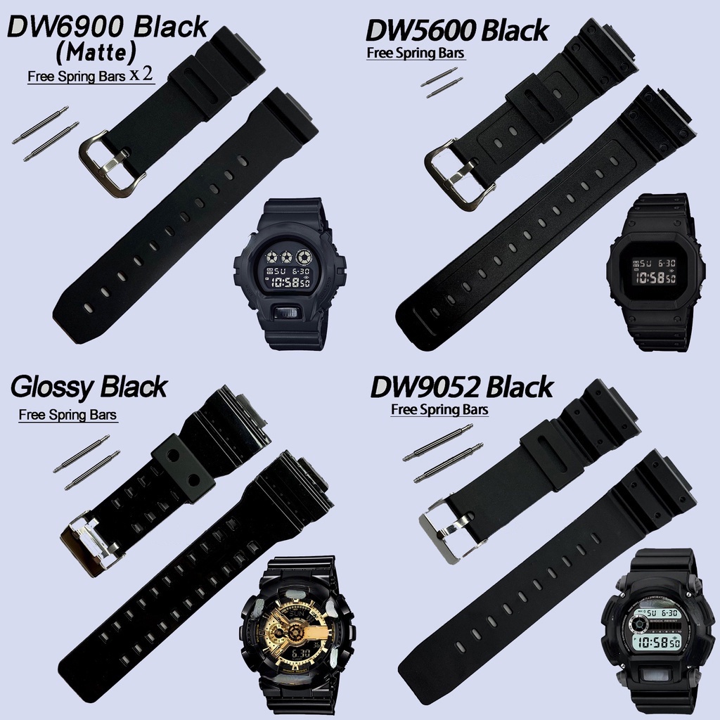 Substituição De Pulseira De Relógio casio De Borracha original Para Série G-Shock DW5600-9052 : Relógios Com Absorção De