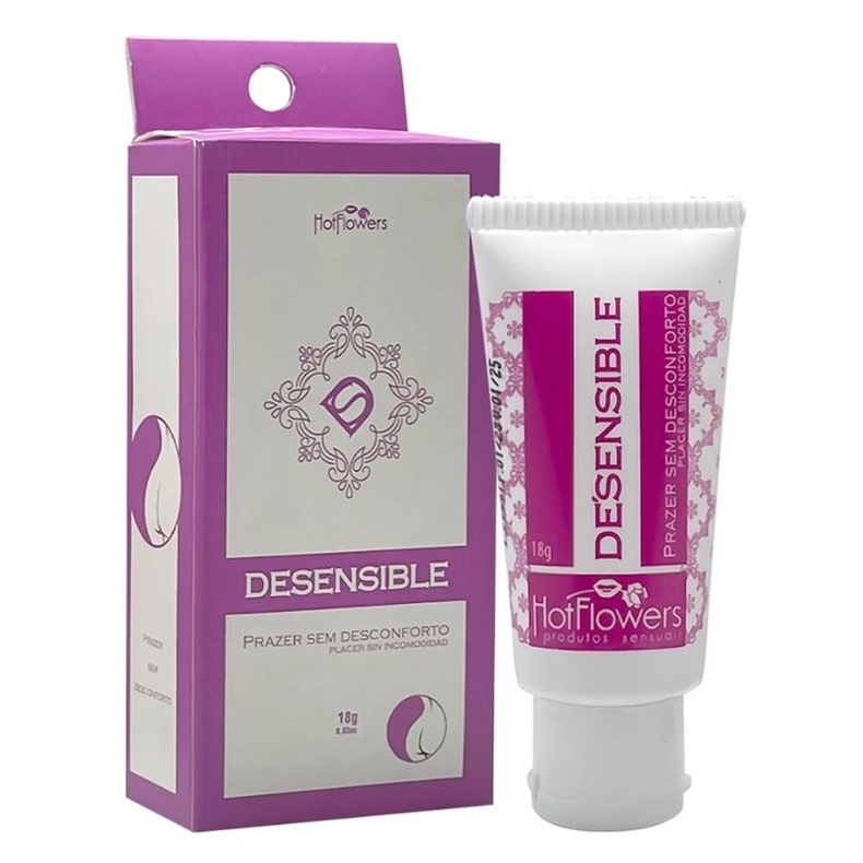 Gel Dessensibilizante para Sexo Anal a Base D'Água - Hot Flowers De'Sensible | 18g em Oferta na Shopee