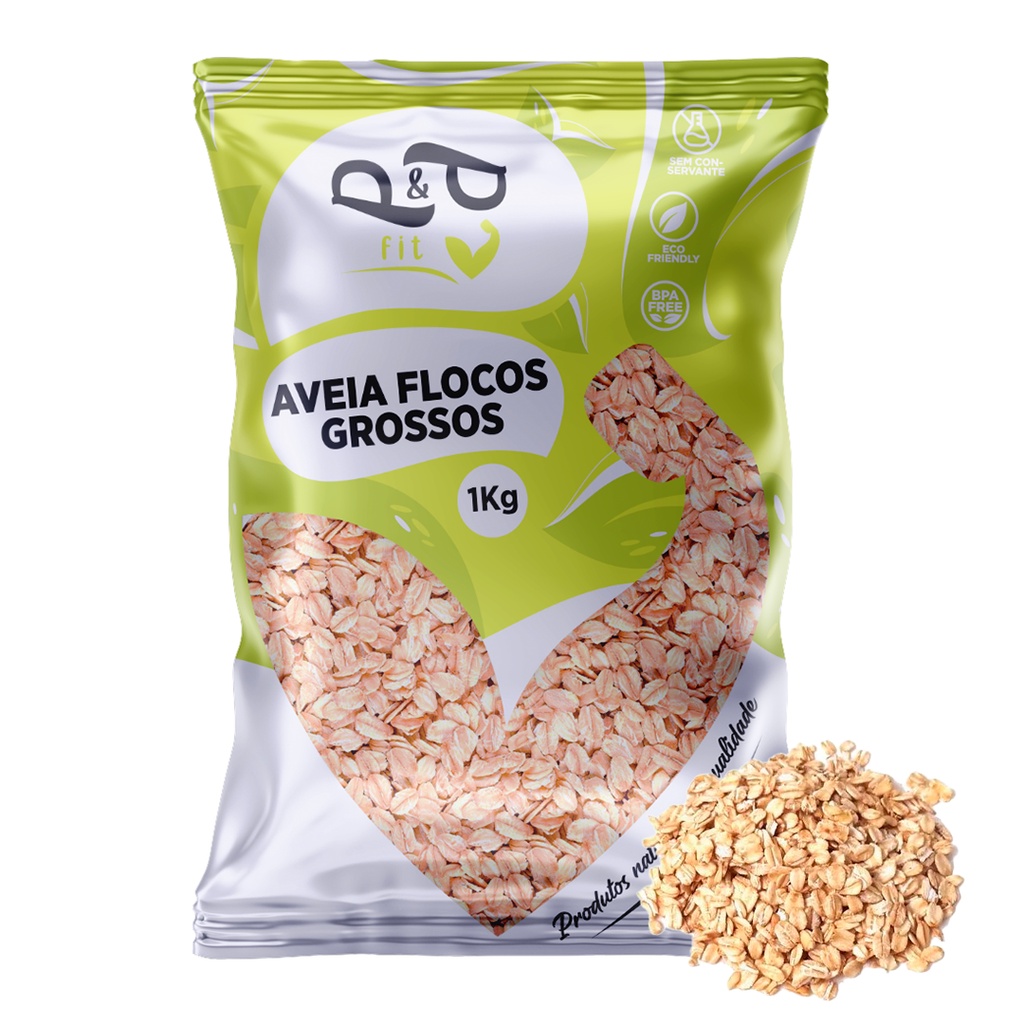 Aveia Flocos Grossos 1Kg - P&amp;P
