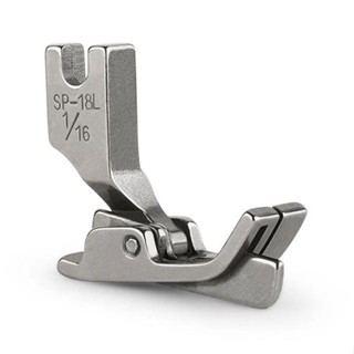 Pé Calcador com guia esquerdo para Máquina Reta Industrial SP-18 1/16.