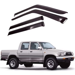 Calha de Chuva Defletor Toyota Hilux Cabine Dupla 1997 a 2004 4 Portas Ecoflex