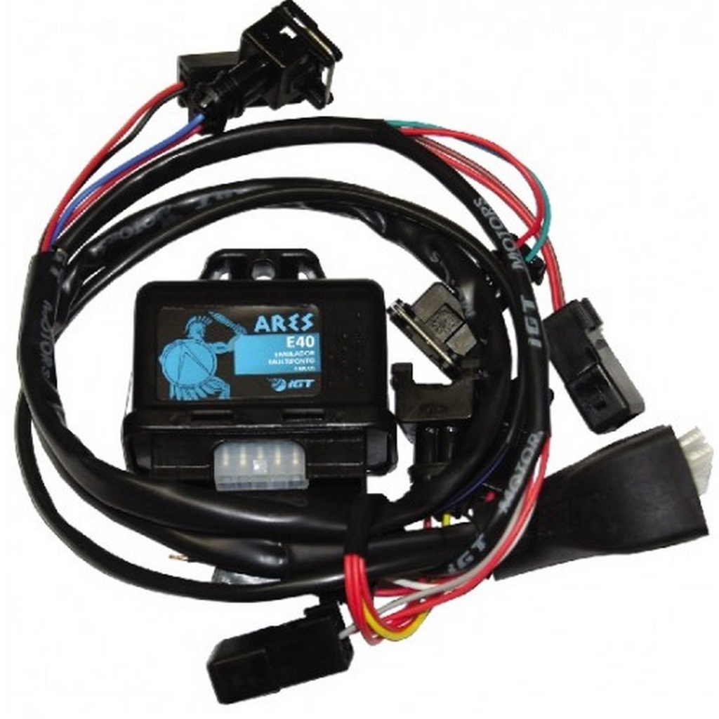 Emulador 4 Bicos IGT E40 com chicote GNV Kit 3ª Geração GNV