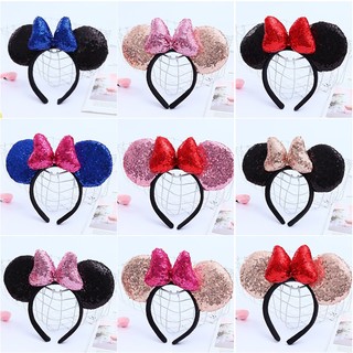 Adult Headband Hair Accessories for Baby Girls Party  Ears Sequins Filled