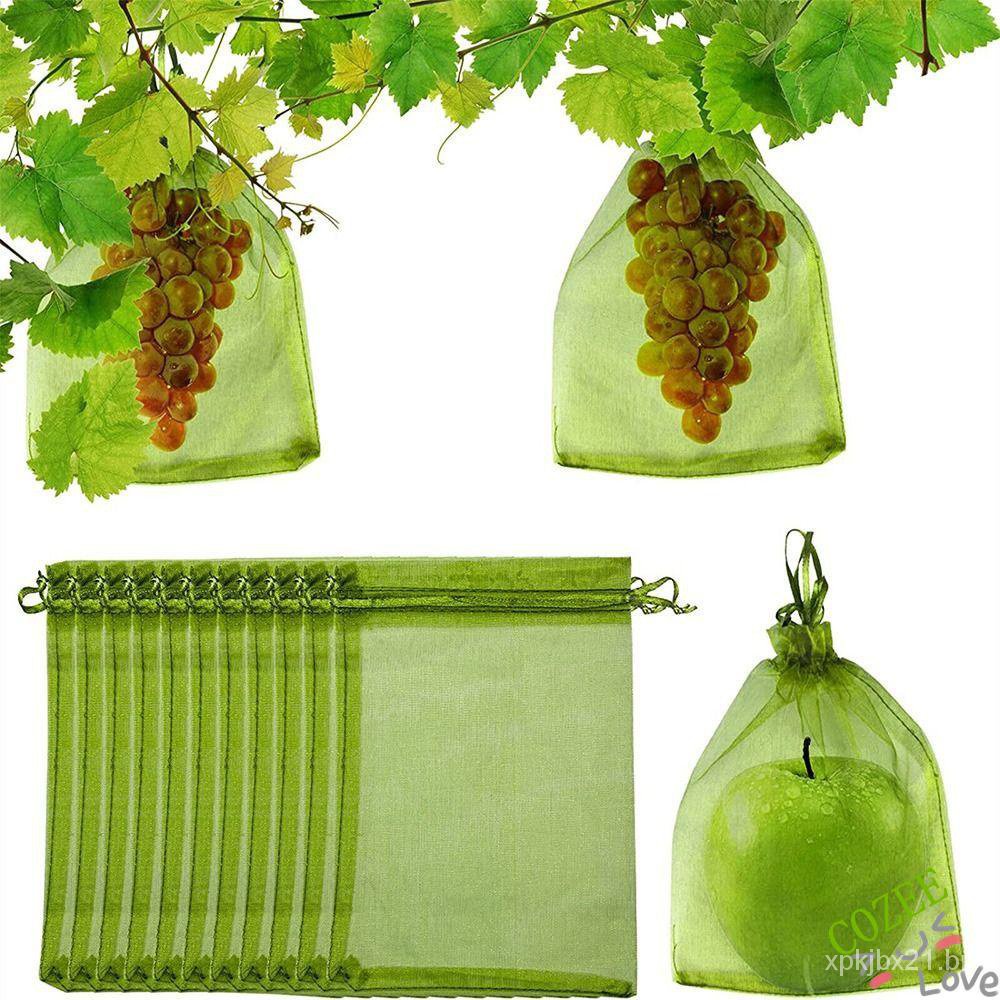 ACOZEE 30Pcs Reutilizável Sacos de Rede de Frutas Anti-Proteção de Insetos Saco de Proteção de Malha Vegetal 8V0D