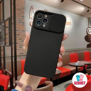 Lente Deslizante De Silicone Líquido Fosco Janela Capa Macia À Prova De Choque Para iPhone 15 14 13 12 11 Pro Max Sem Impressões Finas Witgh Completa Proteção Da Câmera Do Telefone