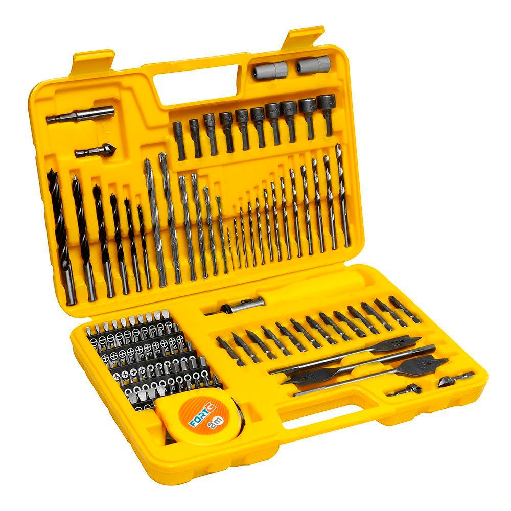 Jogo de Brocas e Bits com 110 Peças - FortG - Home & Living