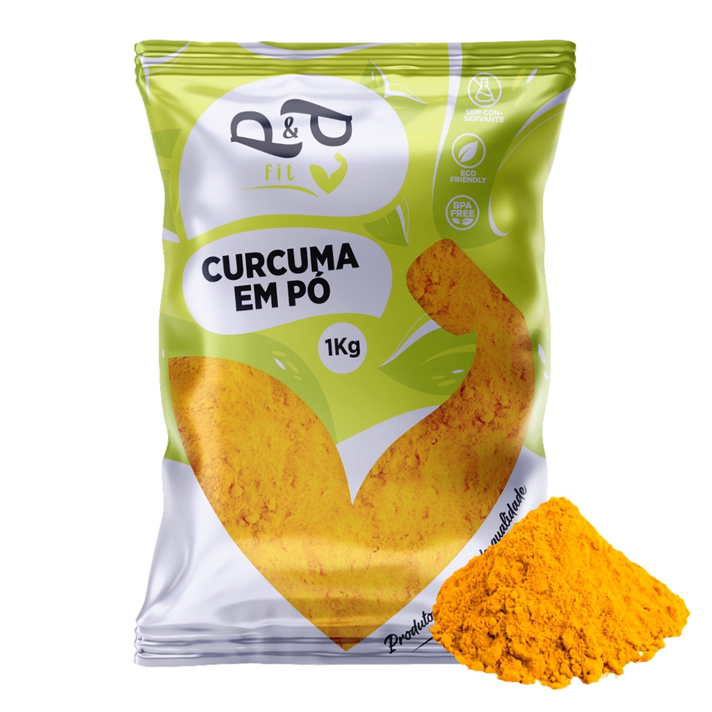 Curcuma em Pó (Açafrão) - 1Kg - P&P em Oferta na Shopee