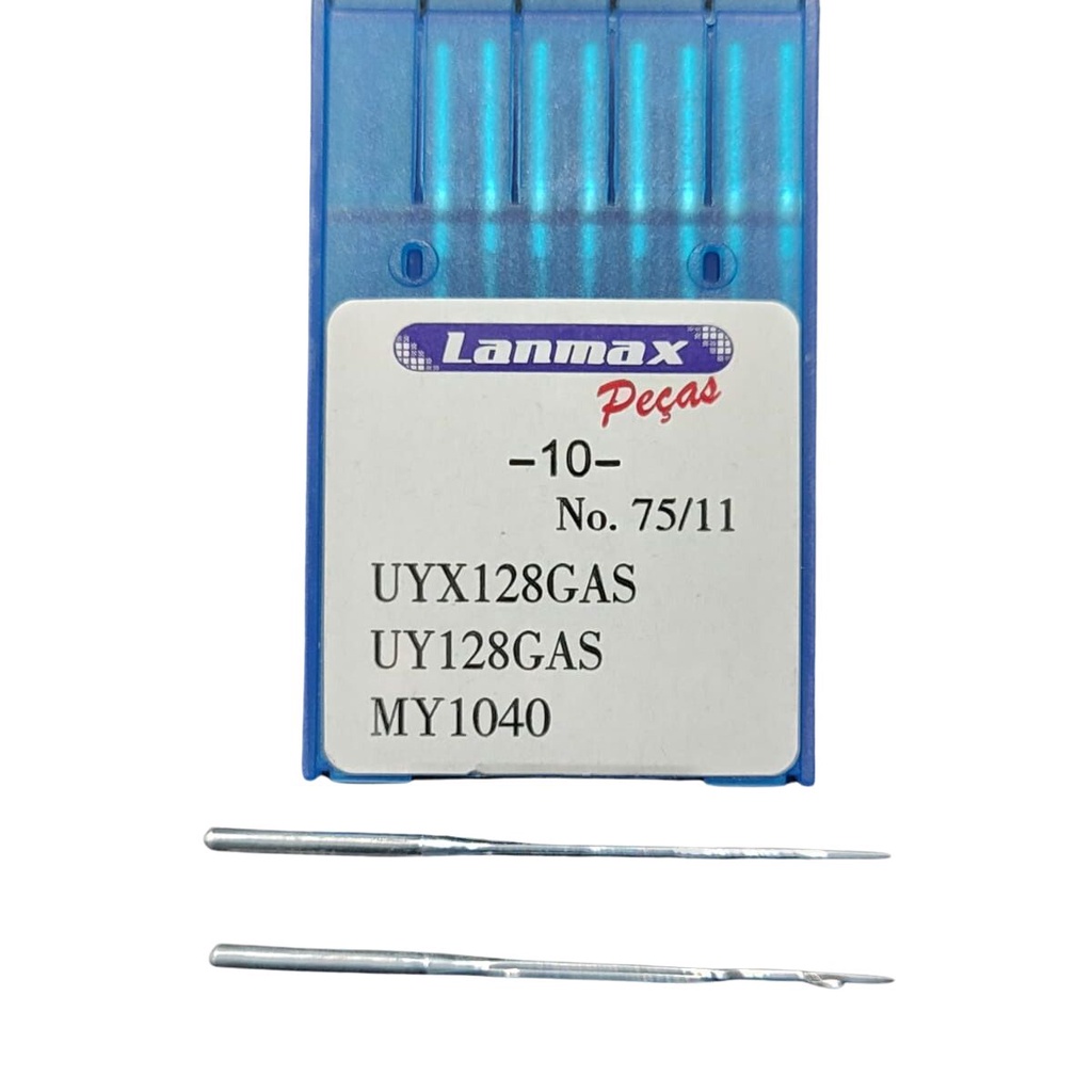 Agulha UYX128 para Máquina Galoneira, Fechadeira Plana, Braço, Cós - PCT C/ 10 - Numero 11