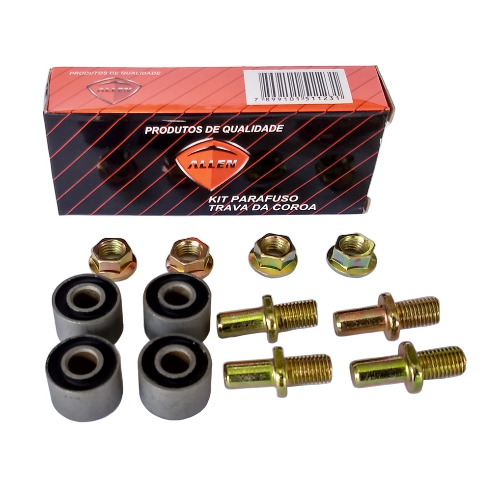 Bucha da Coroa Honda CG 125 / Today / Titan ATÉ 99 / Titan 125 00 a 04 KIT 4 Bucha + 4 PRIS + 4 Porca (allen) em Oferta na Shopee