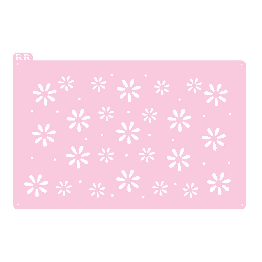 Stencil Margaridas Ref. 3012  - 1 unidade - RR Cortadores - Rizzo em Oferta na Shopee