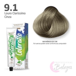 Coloração Permanente Sem Amônia Nº 9.1 Nova Coloratto 60g