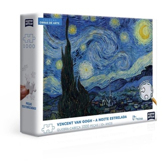 Quebra Cabeça Vincent Van Gogh A Noite Estrelada Combo 1000 Peças - Toyster em Oferta na Shopee