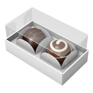 50 X Caixa Brigadeiro P/ 2 Doces Gourmet / Doces / Bombons