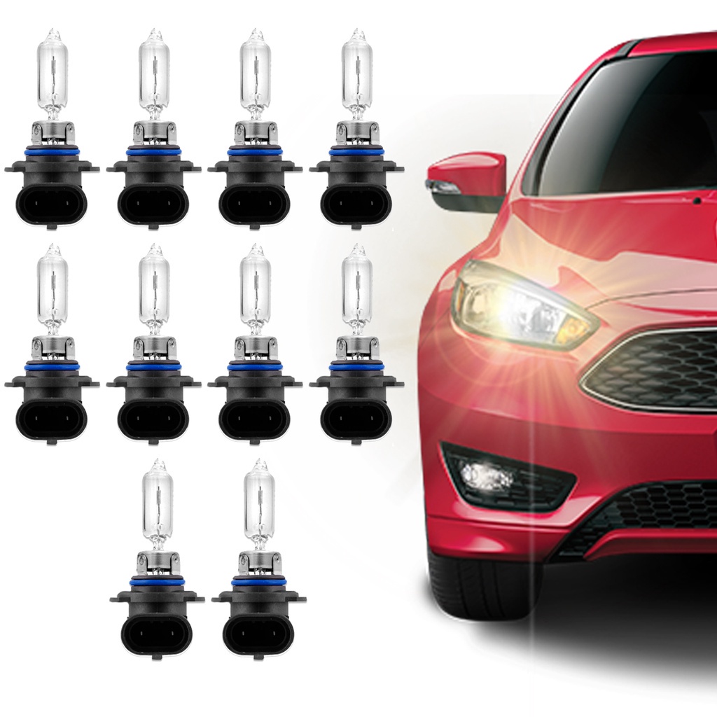 Kit com 10 Lâmpadas Halógena Automotiva (9006) HB4 51W 12V P22d Code Para Farol - Spare Parts and Accessories for Vehicles