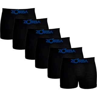 Kit 6 Cueca Infantil Boxer Algodão Cotton Confortavel Kids Zorba
