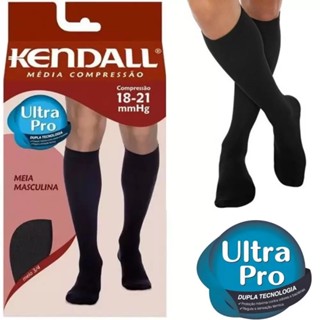 Meia 3/4 Kendall Masculina Média Compressão 1802 Preta