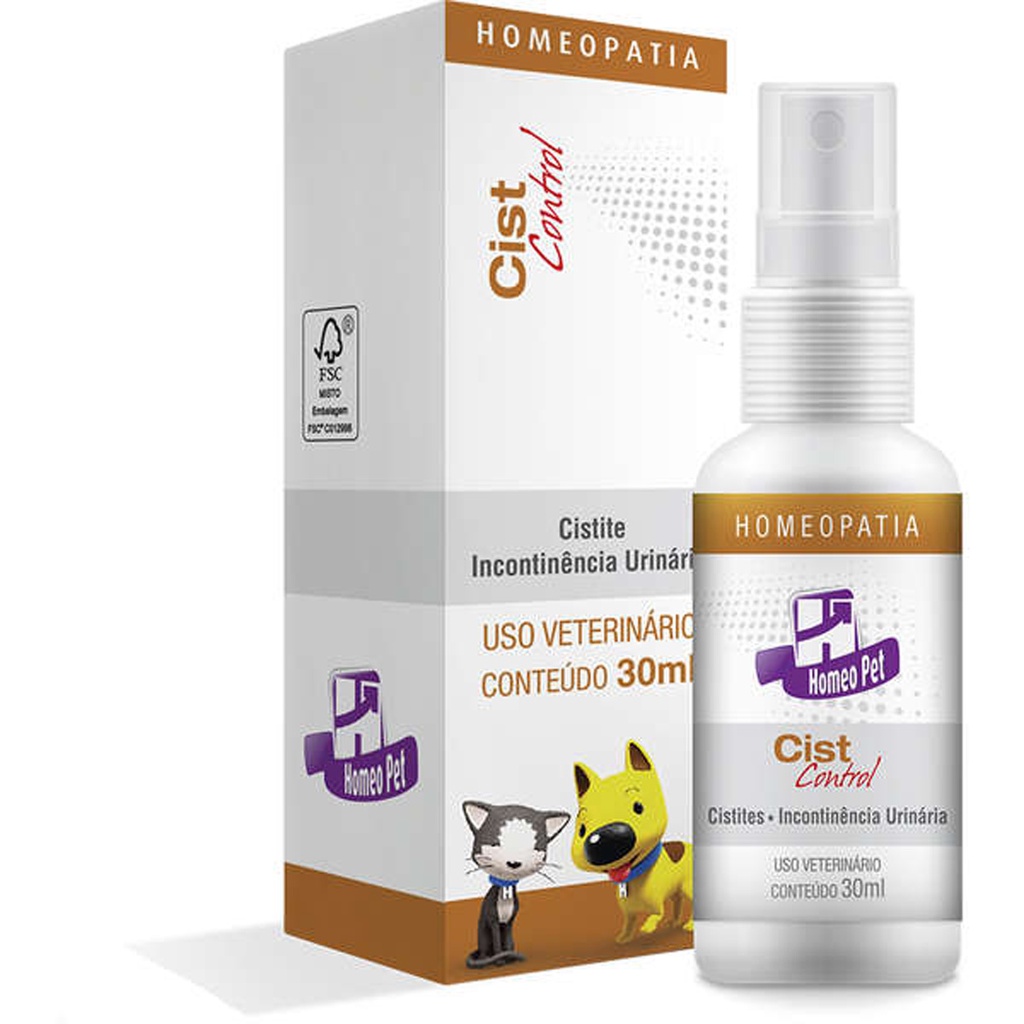 Cist Control Homeopatia Homeo Pet Real H - 30 mL em Oferta na Shopee