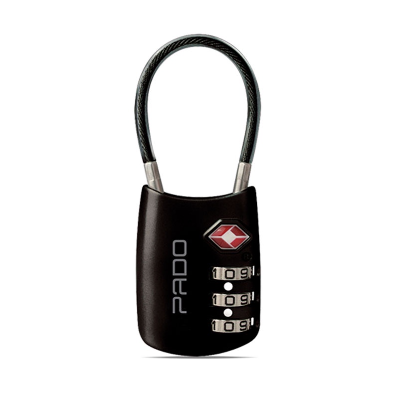 Cadeado personal 3 segredos Preto Pado