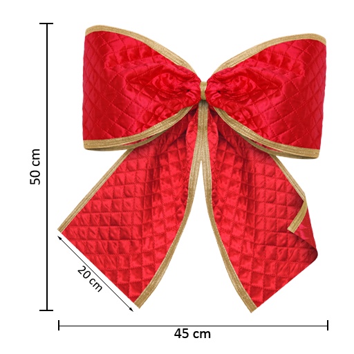 Laco Grande Decoracao Natalina Enfeite Pendente Arvore 45cm