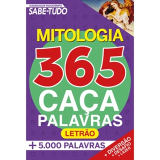 Almanaque Passatempos SabeTudo 365 Caça-Palavras | Mitologia em Oferta na Shopee