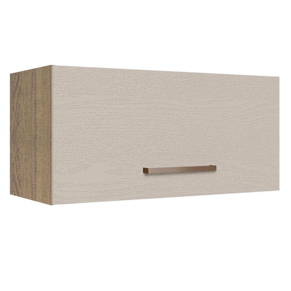Armário de Cozinha Aéreo 70 cm 1 Porta Basculante Rustic/Crema Agata Madesa - Home & Living