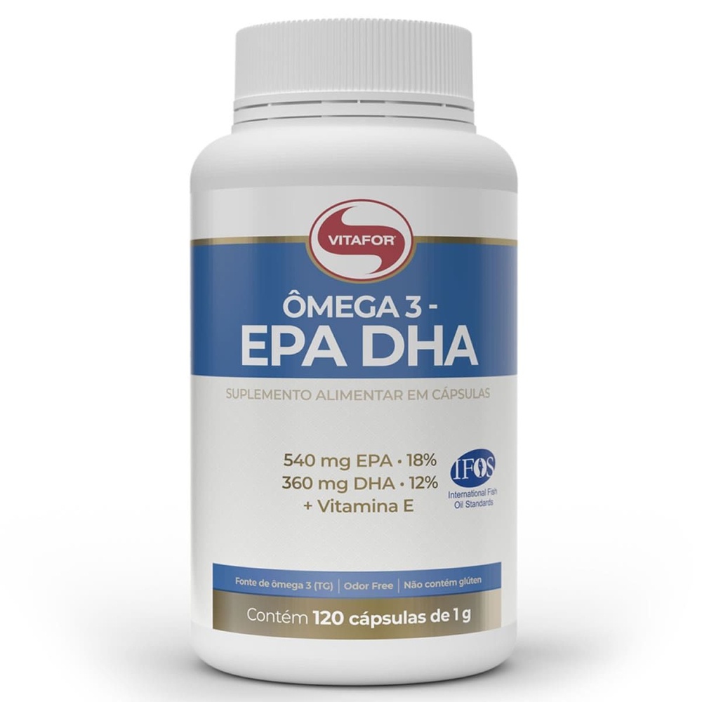 Ômega 3 EPA DHA - 120 Cápsulas 1g - Vitafor em Oferta na Shopee