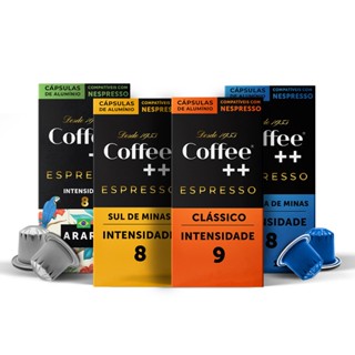 Kit de Cápsulas de Café Coffee Mais, compatível com Nespresso, contém 40 cápsulas