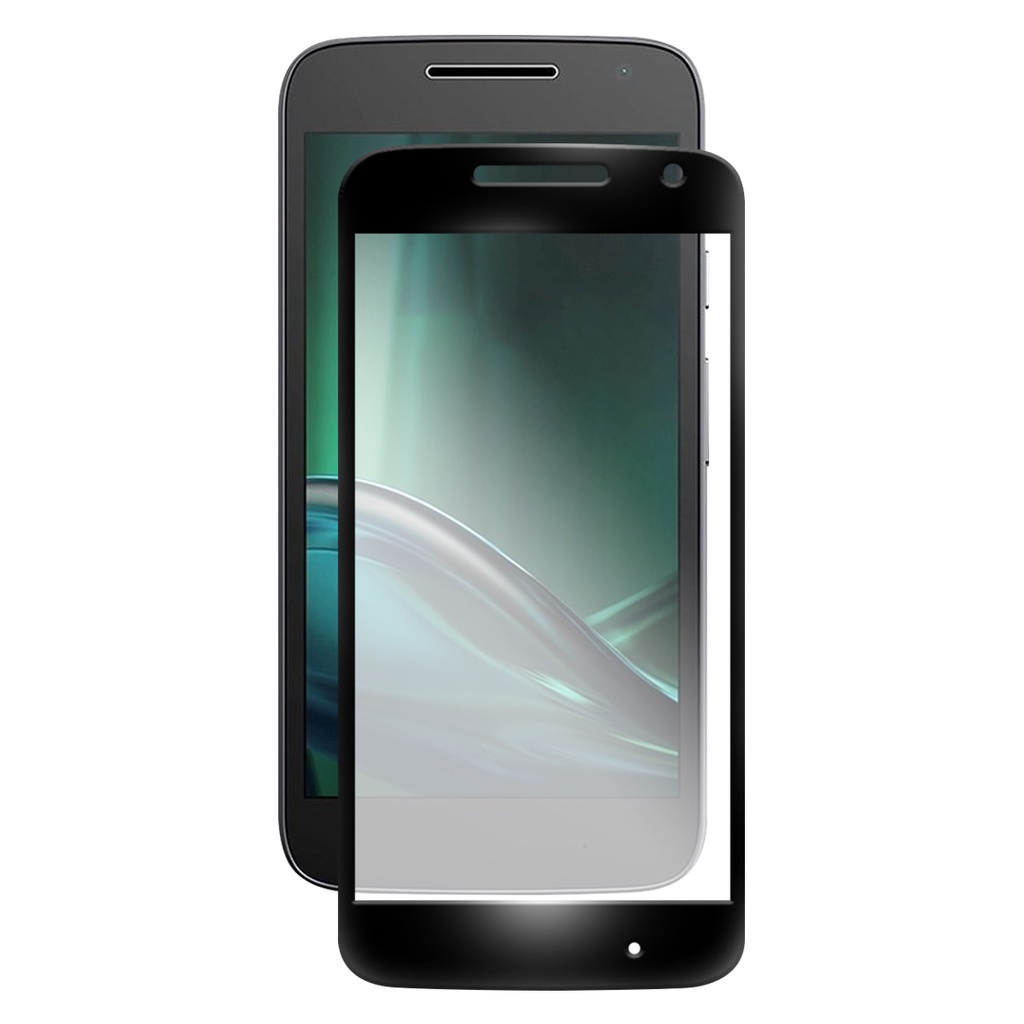 Pelicula Vidro 3D + Capa Emborrachada Compativel Moto G4 Play XT1603 5.0 - Cell In Power25