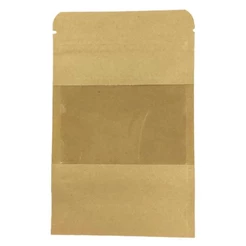 Saquinho Kraft com Visor e Fecho Hermético 9x14 cm - 10 unidades - Rizzo