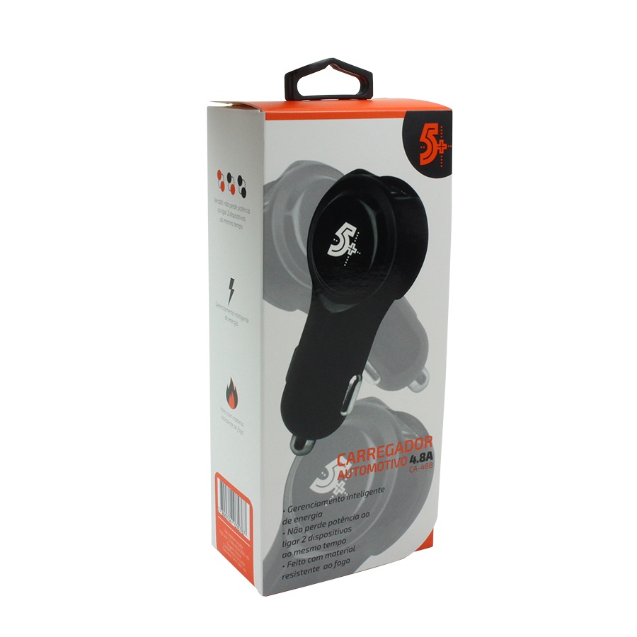 Carregador Celular Veicular Carro Usb Ultra Rápido Original