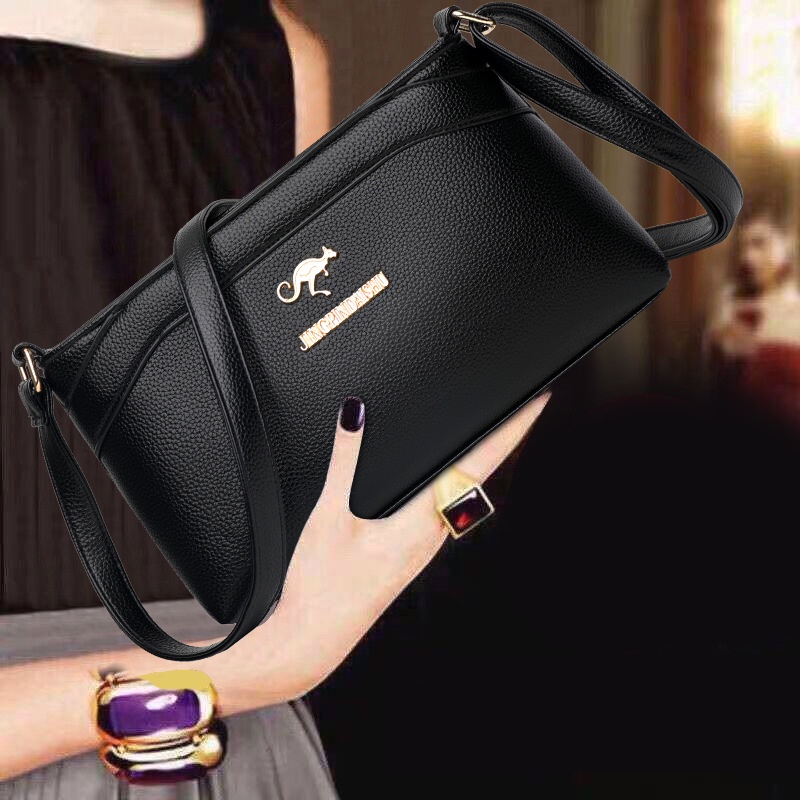 2023 new women's one-shoulder Messenger women's bag fashion casual middle-aged and elderly mother's bag small square bag