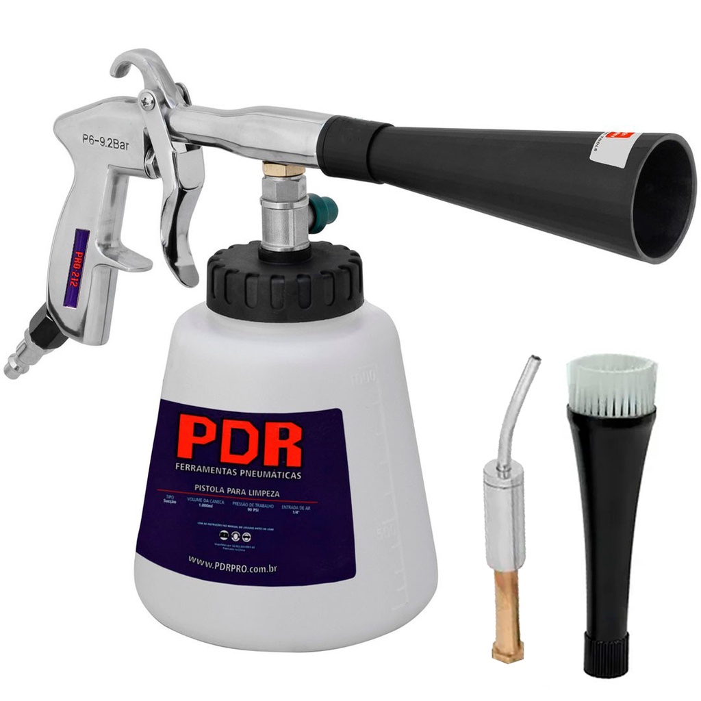 Pistola Tornador Pneumatico PDR PRO-212 p/ Limpeza Automotiva